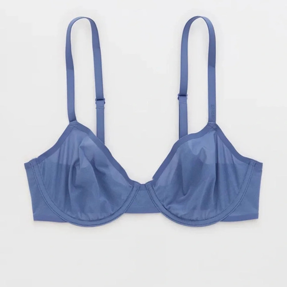 1 Aerie SMOOTHEZ Unlined Mesh Bra 36B - Picture 3 of 5